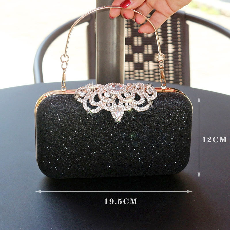 Meloke new fashion Sequined Scrub Clutch Women&#39;s Evening Bags Bling Day Clutches Gold Wedding Purse Female Handbag MN2023