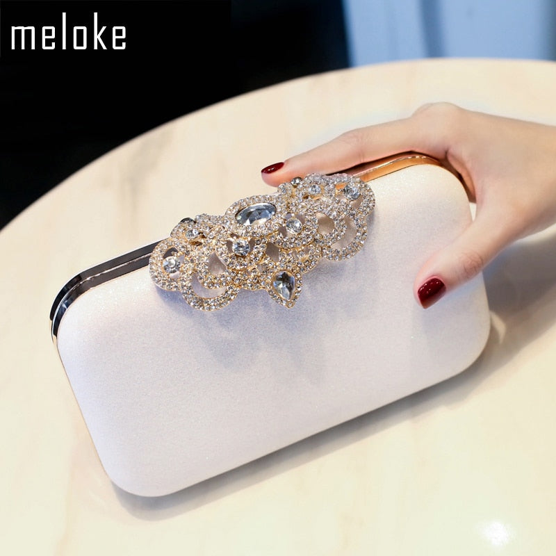 Meloke new fashion Sequined Scrub Clutch Women&#39;s Evening Bags Bling Day Clutches Gold Wedding Purse Female Handbag MN2023