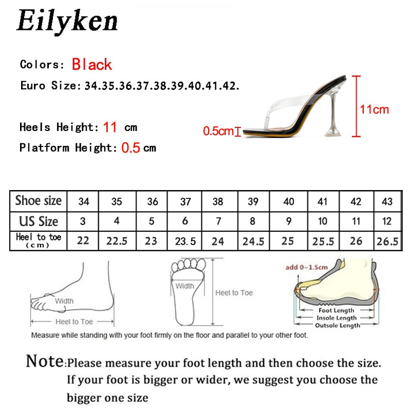 Summer Party New Designer Transparent Female Slippers Women Perspex High Heels  Ladies Clear Flip Flops Shoes