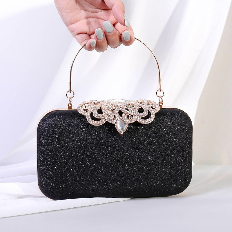 Meloke new fashion Sequined Scrub Clutch Women&#39;s Evening Bags Bling Day Clutches Gold Wedding Purse Female Handbag MN2023