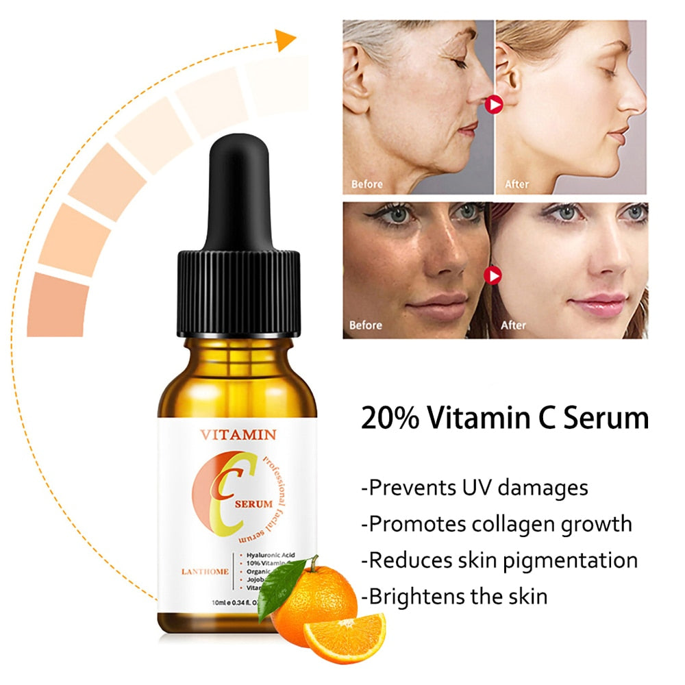 Retinol Serum Anti Wrinkle Fade Dark Spots Vitamin C Facial Serum