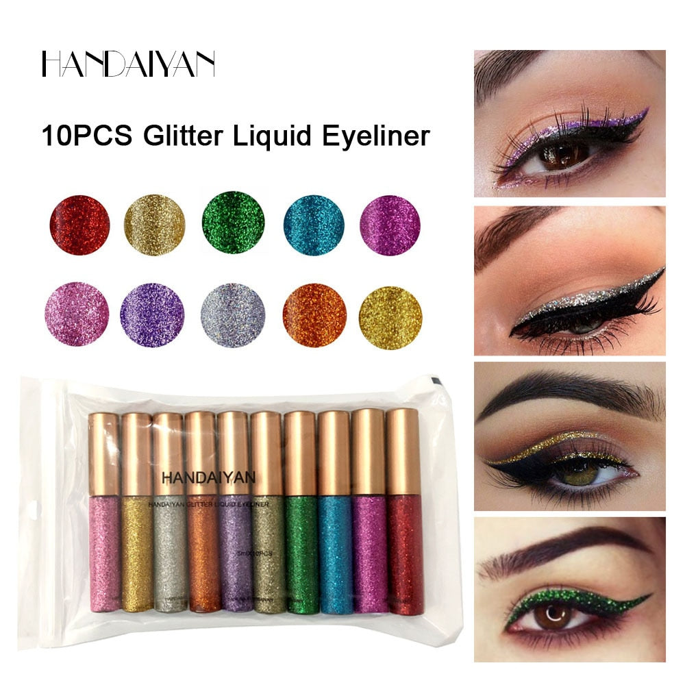 12 Colors Matte Eyeliner Liquid Waterproof Easy To Wear Make Up Matte Eye Liner Blue Red Green Brown Eyeliner Color Liner