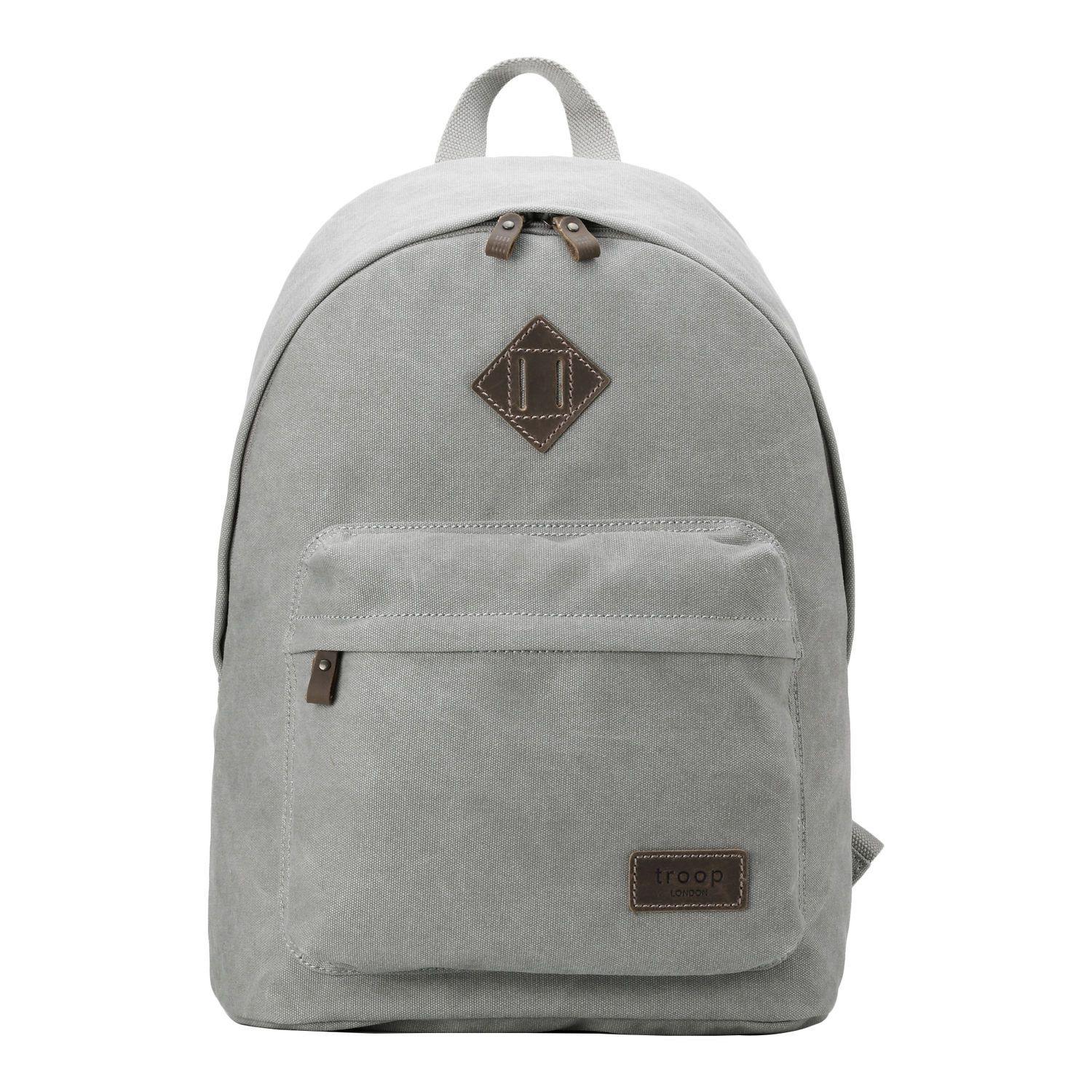 TRP0384 Troop London Heritage Canvas Backpack, Casual Daypack - CARYMEN