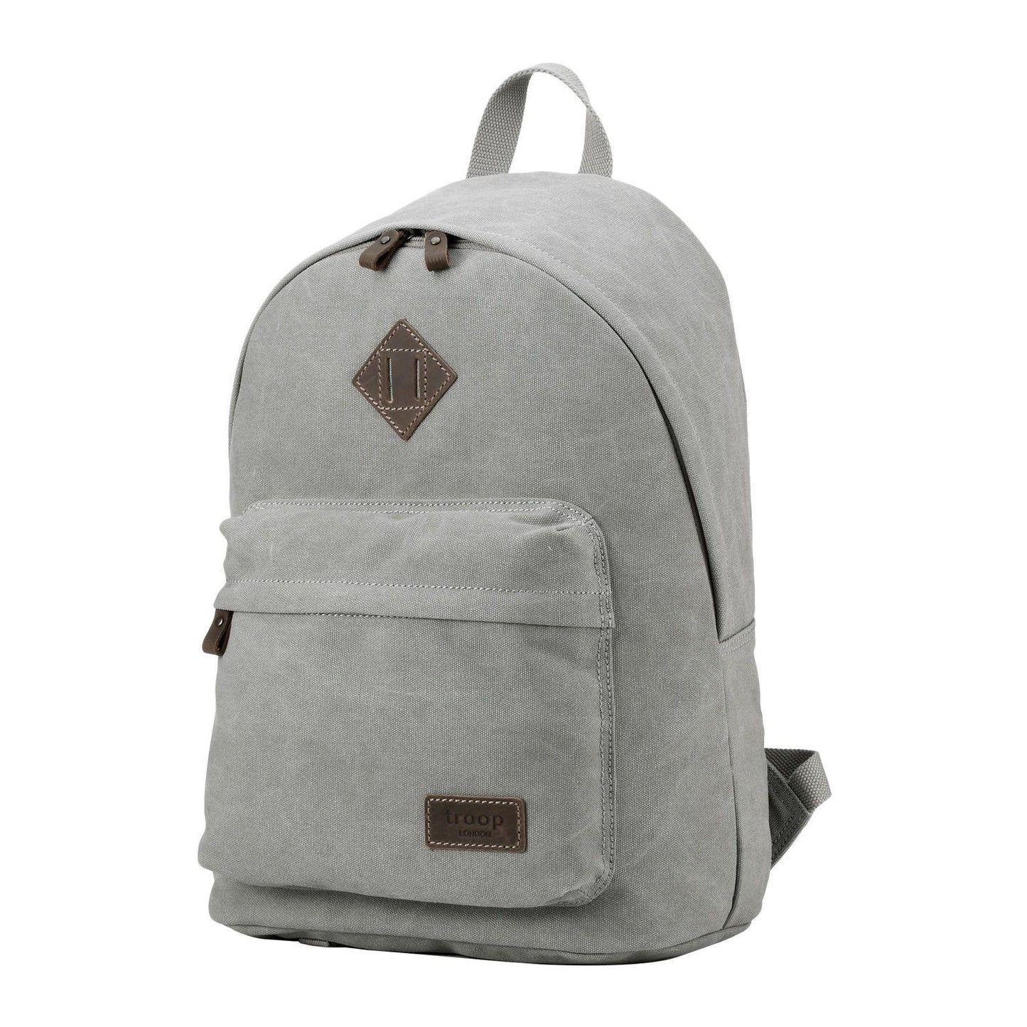 TRP0384 Troop London Heritage Canvas Backpack, Casual Daypack - CARYMEN