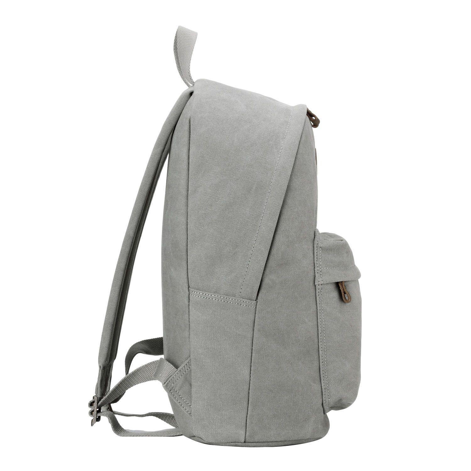 TRP0384 Troop London Heritage Canvas Backpack, Casual Daypack - CARYMEN