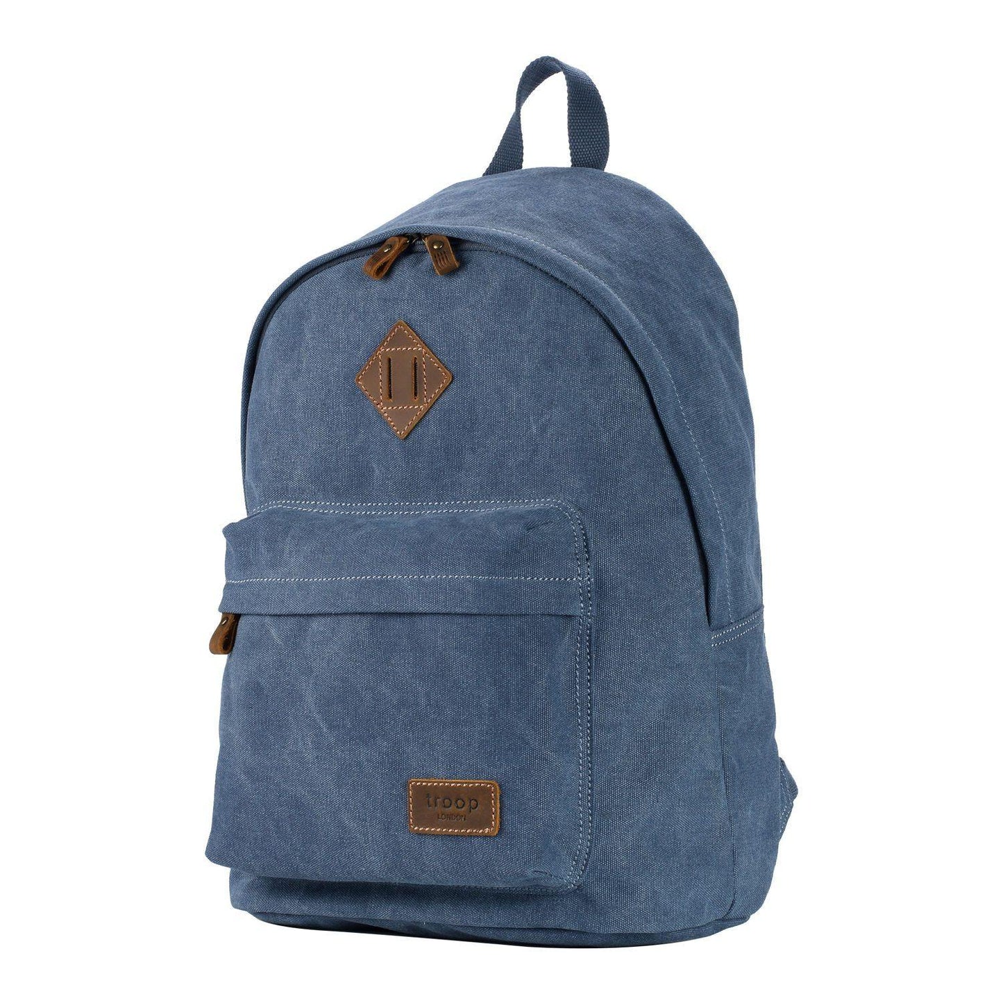 TRP0384 Troop London Heritage Canvas Backpack, Casual Daypack - CARYMEN