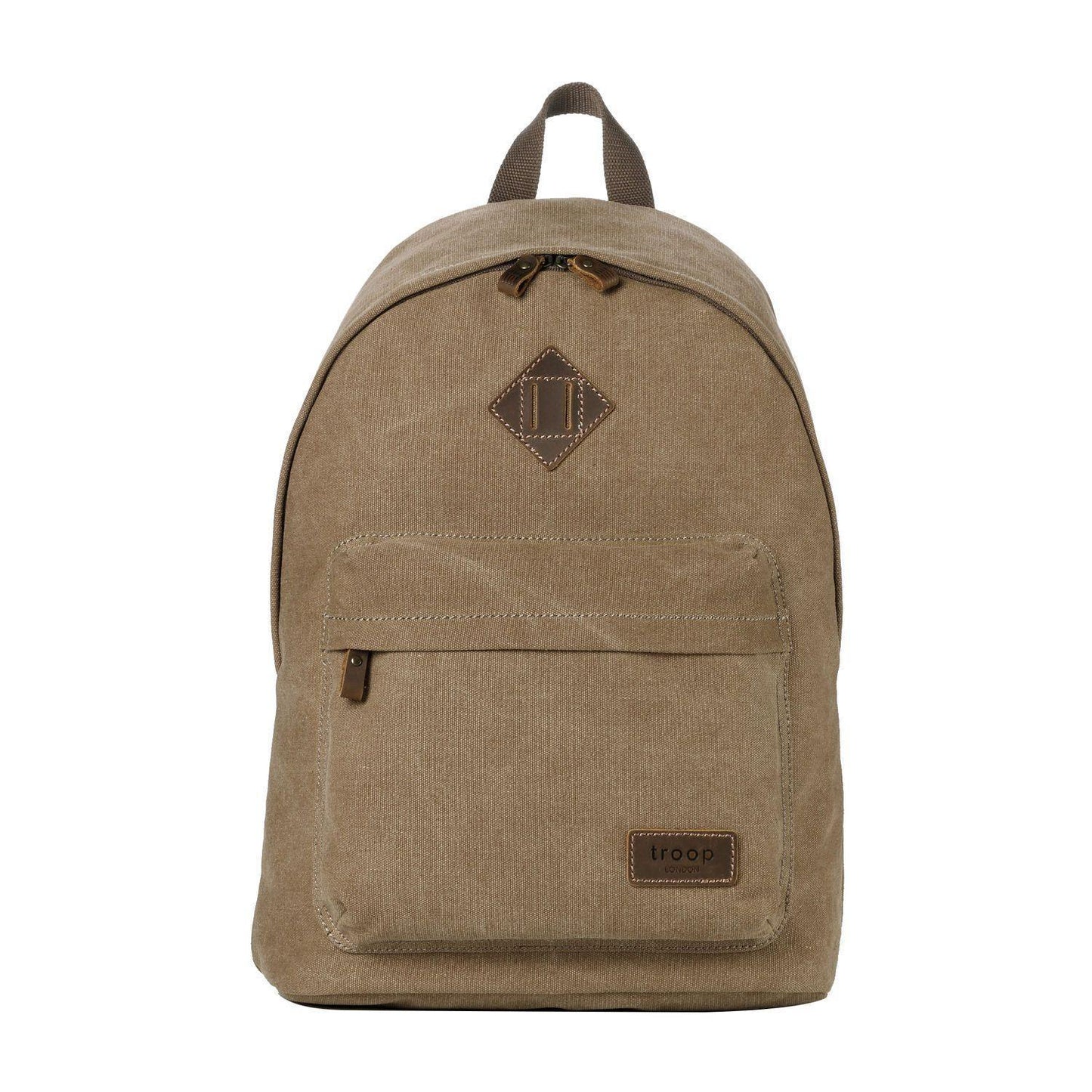 TRP0384 Troop London Heritage Canvas Backpack, Casual Daypack - CARYMEN