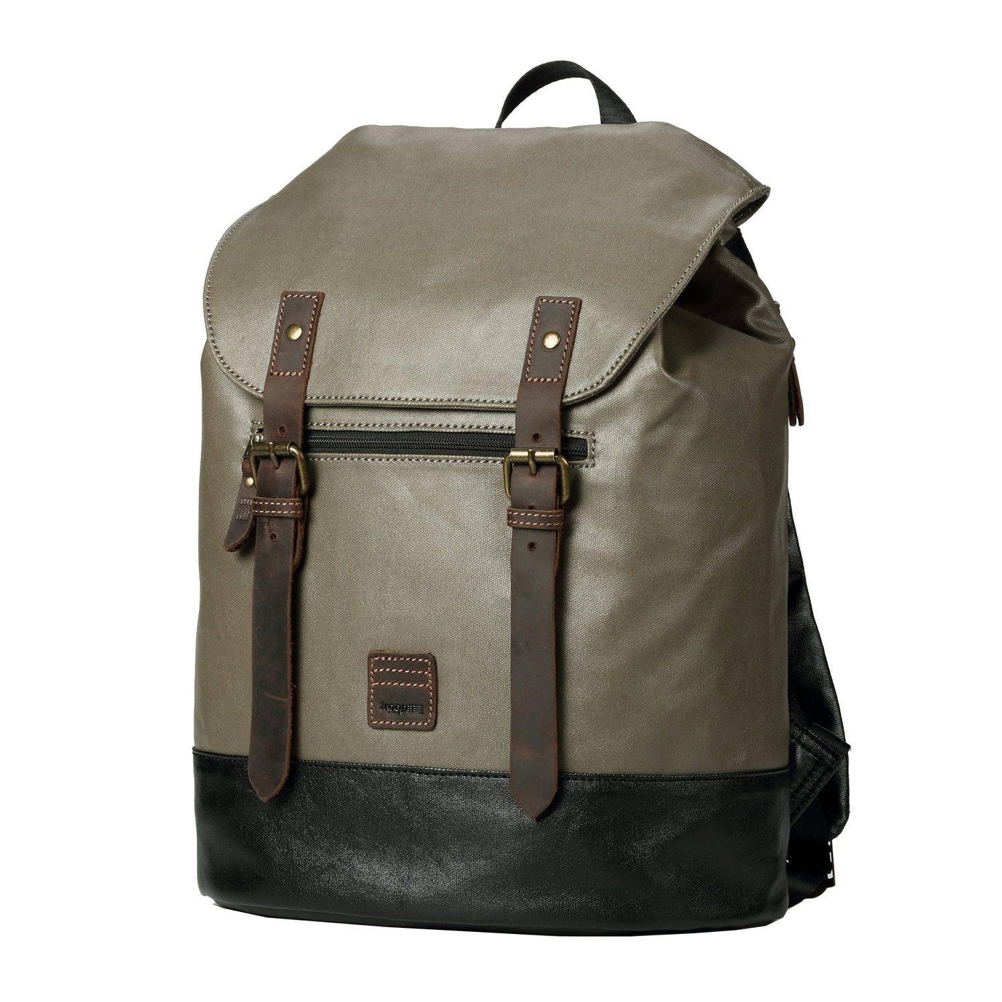 TRP0514 Troop London Heritage Coated Canvas Casual Daypack, Laptop Backpack - CARYMEN