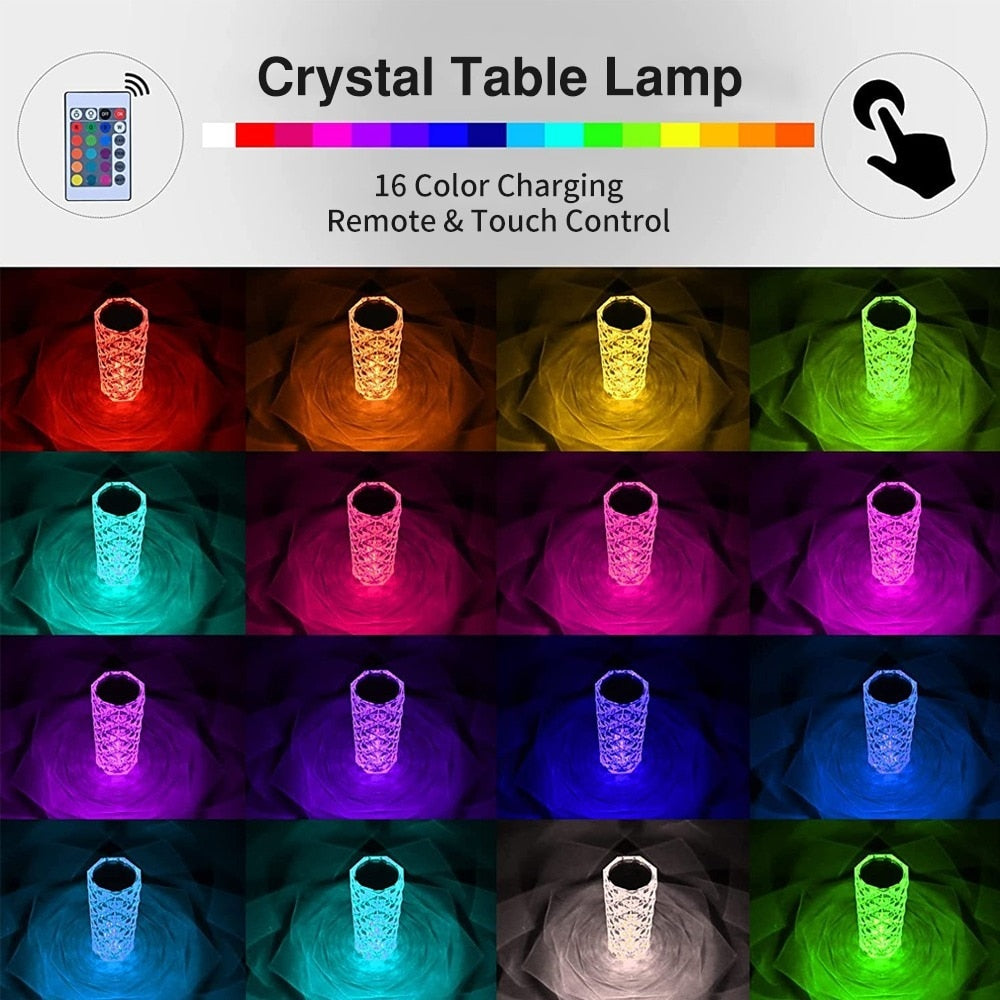 LED Crystal Lamp Light - CARYMEN