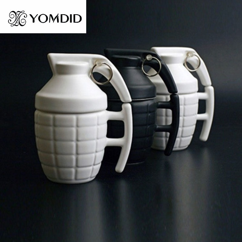 Creative Grenade Coffee Mugs  Practical Water cup with Lid Funny Gifts Granada creativa taza de cafe - CARYMEN