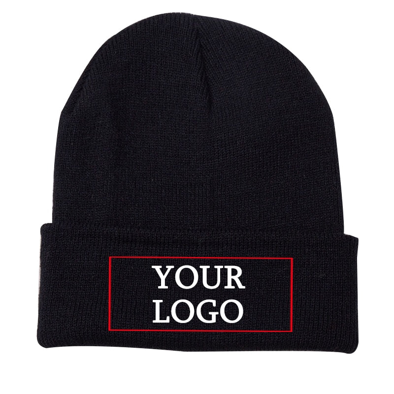 New Winter Beanie Hat for Women Men Embroider Logo Sew Letter Warm Knitted Autumn Skullies Unisex Ladies Gorro Female Cap Bonnet - CARYMEN