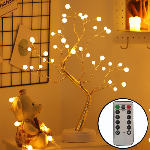 Coquimbo 36/108 LEDS Night Light Bonsai Tree Light Gypsophila Lights Home Party Wedding Indoor Decoration Night Light - CARYMEN