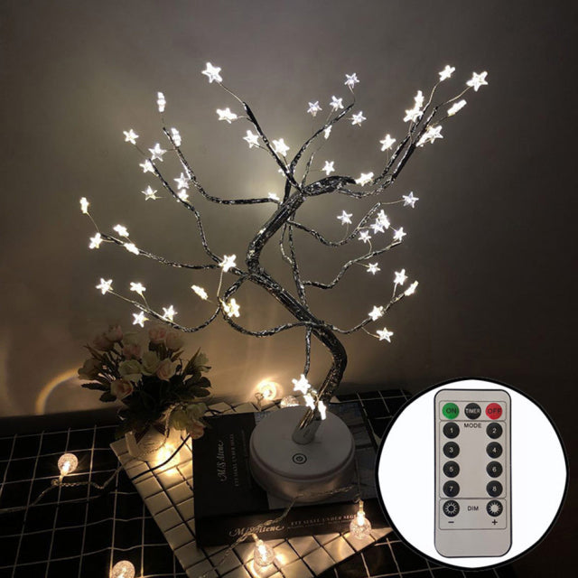 Coquimbo 36/108 LEDS Night Light Bonsai Tree Light Gypsophila Lights Home Party Wedding Indoor Decoration Night Light - CARYMEN