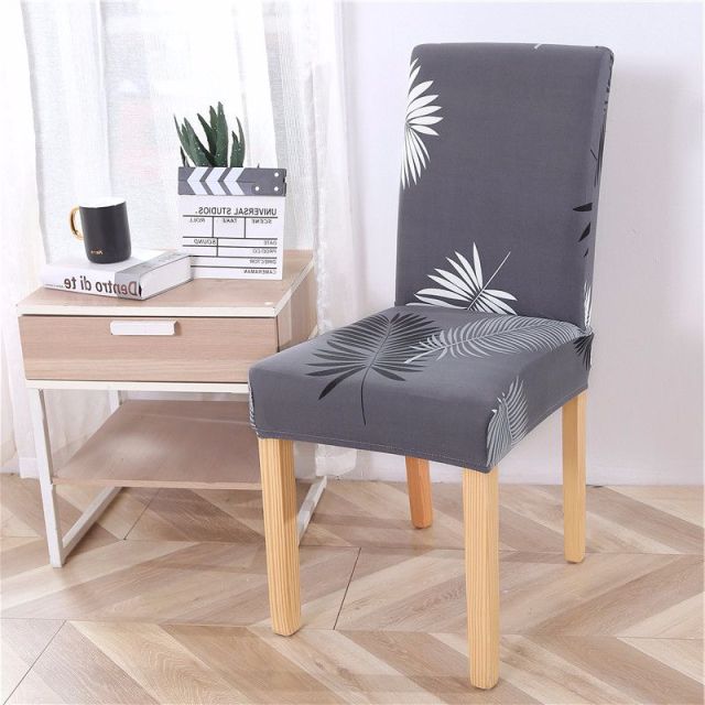 Geometric Dining Chair Cover Spandex Elastic Chair Slipcover Case Stretch Chair Covers for Wedding Hotel Banquet Dining Room - CARYMEN