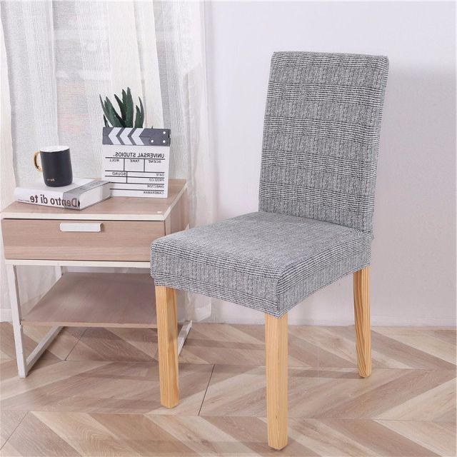 Geometric Dining Chair Cover Spandex Elastic Chair Slipcover Case Stretch Chair Covers for Wedding Hotel Banquet Dining Room - CARYMEN