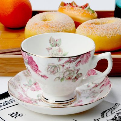 170ML, fine bone china coffee cup and saucer and spoon, funny fashion design, zakka tazas cafe espresso cup, european coffee mug - CARYMEN