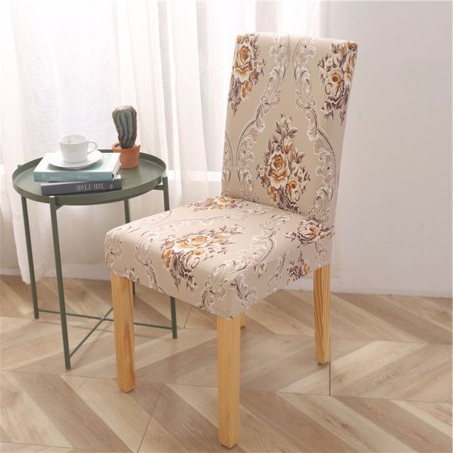 Geometric Dining Chair Cover Spandex Elastic Chair Slipcover Case Stretch Chair Covers for Wedding Hotel Banquet Dining Room - CARYMEN