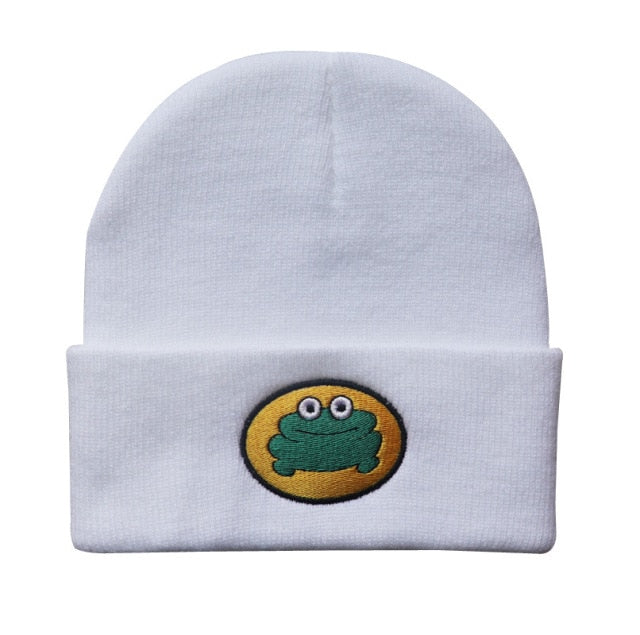 2022 Frog Hat Beanies Bonnet Hats for Women Men Beanie Chapeau Femme Cap Gorras Para Mujer Hip Hop Caps Gorro Gorros De Lana - CARYMEN