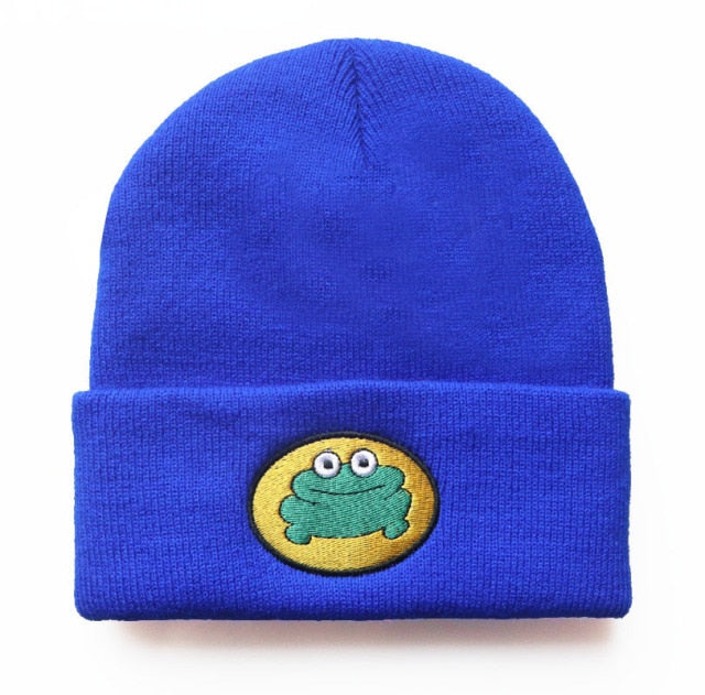 2022 Frog Hat Beanies Bonnet Hats for Women Men Beanie Chapeau Femme Cap Gorras Para Mujer Hip Hop Caps Gorro Gorros De Lana - CARYMEN
