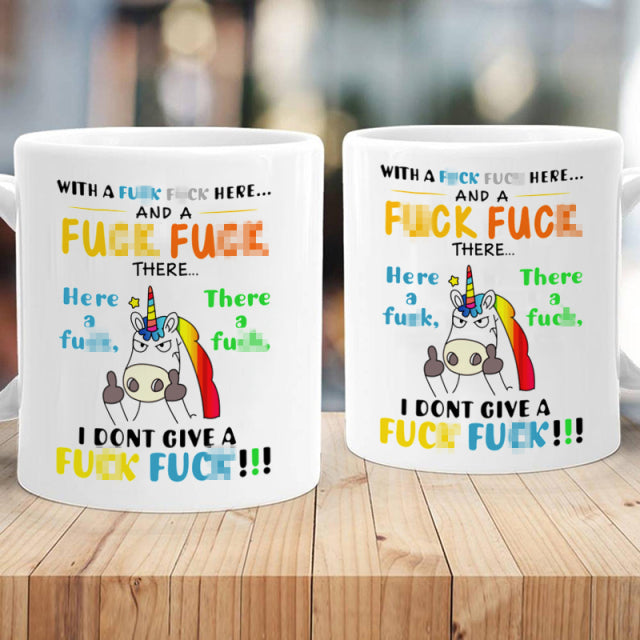 Unicorn White Coffee Mug Funny Mug Middle Cute Finger Ceramic Cute Mugs Coffee Mugs Milk Cup Tazas De Ceramica Creativas R2014 - CARYMEN