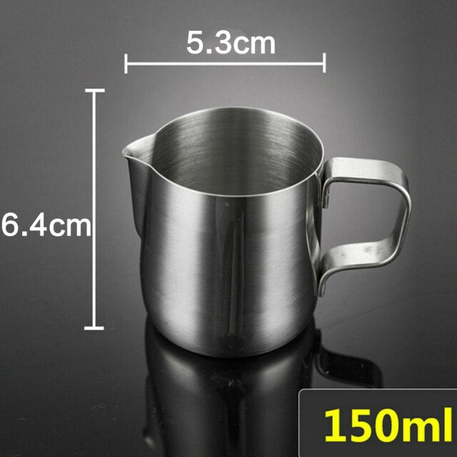 Stainless Steel Milk Frothing Pitcher Espresso Coffee Barista Craft Latte Cappuccino Milk Cream Cup Frothing Jug Pitche milk jug - CARYMEN