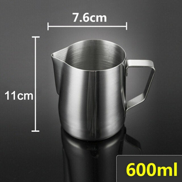 Stainless Steel Milk Frothing Pitcher Espresso Coffee Barista Craft Latte Cappuccino Milk Cream Cup Frothing Jug Pitche milk jug - CARYMEN