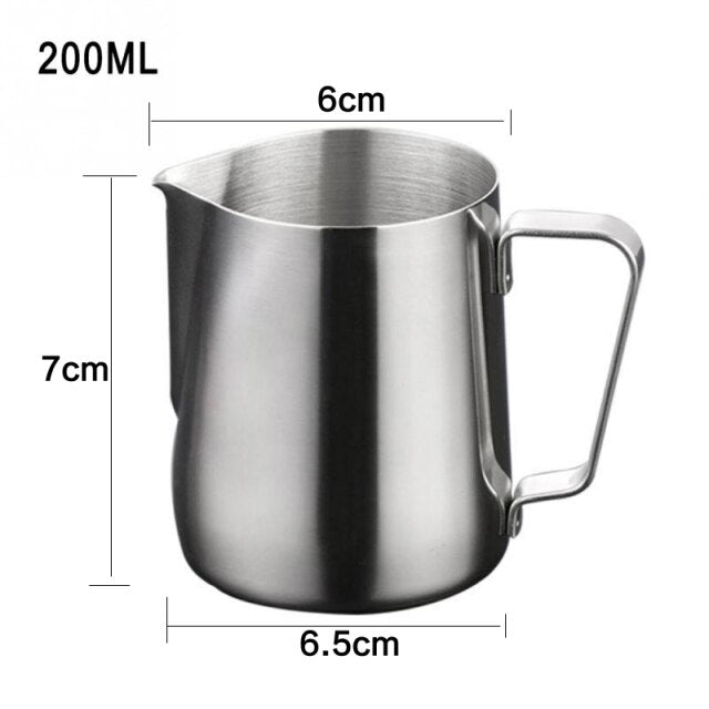 Stainless Steel Milk Frothing Pitcher Espresso Coffee Barista Craft Latte Cappuccino Milk Cream Cup Frothing Jug Pitche milk jug - CARYMEN