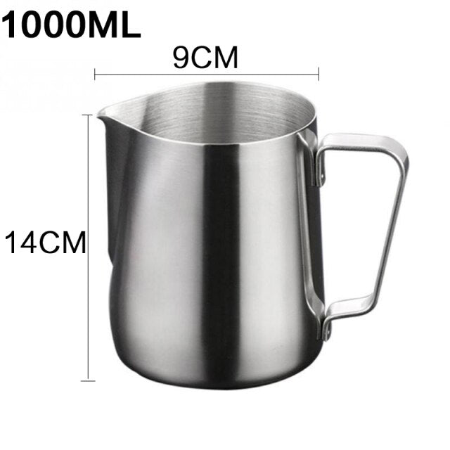 Stainless Steel Milk Frothing Pitcher Espresso Coffee Barista Craft Latte Cappuccino Milk Cream Cup Frothing Jug Pitche milk jug - CARYMEN