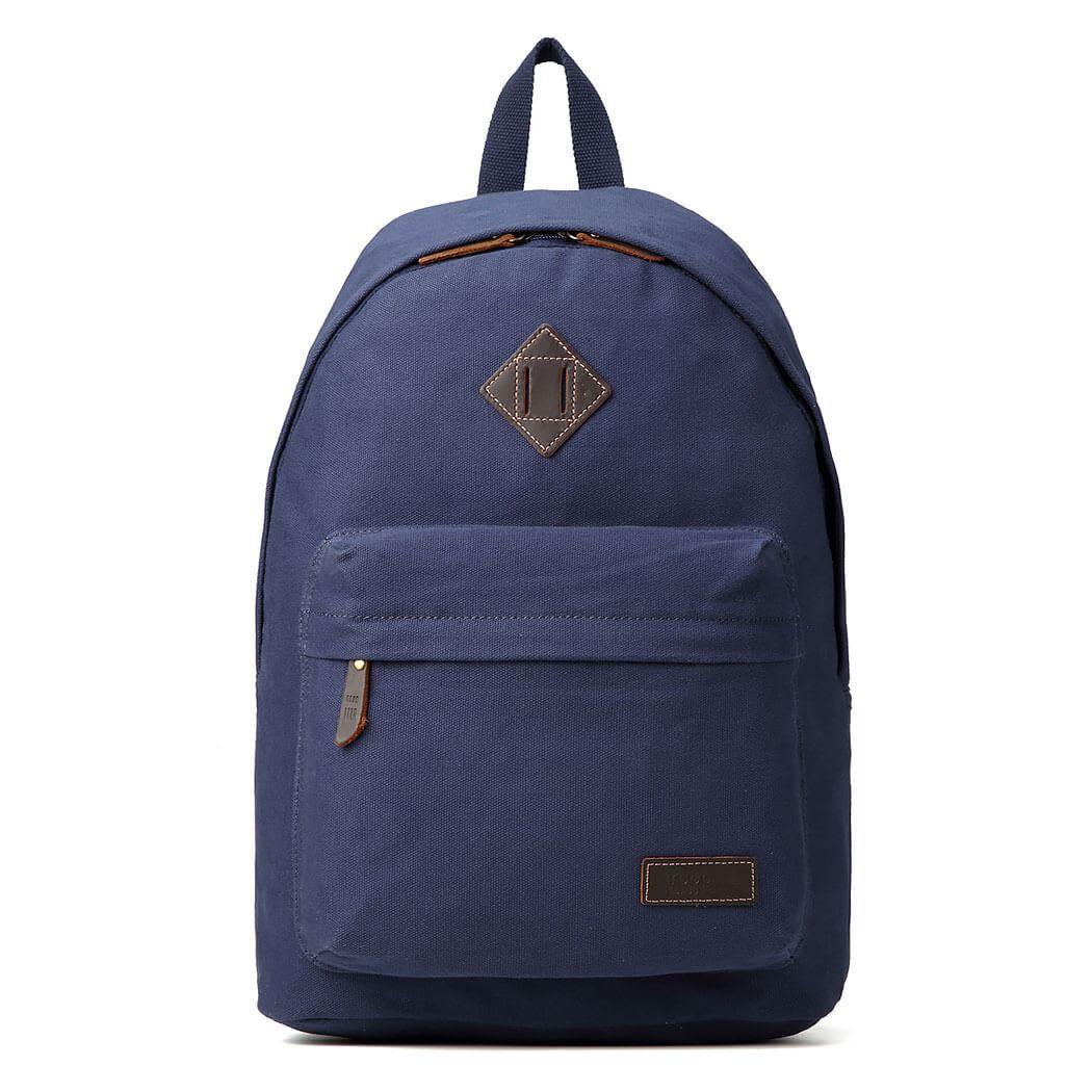 TRP0384 Troop London Heritage Canvas Backpack, Casual Daypack - CARYMEN